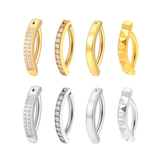 Piercing Argola Para Umbigo Aço Cirúgico Pvd Clik 1 Fileira Zircônia Piercing de Umbigo Argola em Oferta na Shopee