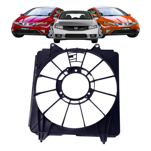 Defletor Da Ventoinha Do Radiador Honda Civic 2006 Até 2011