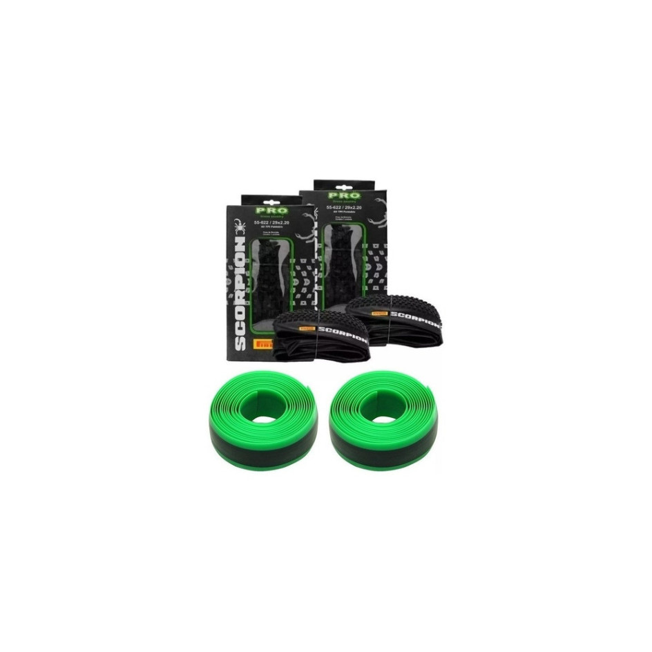Par Pneu Pirelli 29 X 2.20 Scorpion Pro Ii+ Fitas Anti Furo
