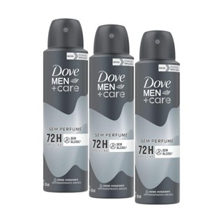 Kit 3 Desodorantes Aerosol Dove Men+Care Sem Perfume 150ml em Oferta na Shopee