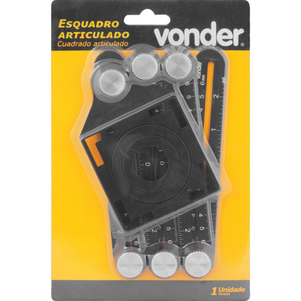 Esquadro Articulado 6 Seções Vonder em Oferta na Shopee