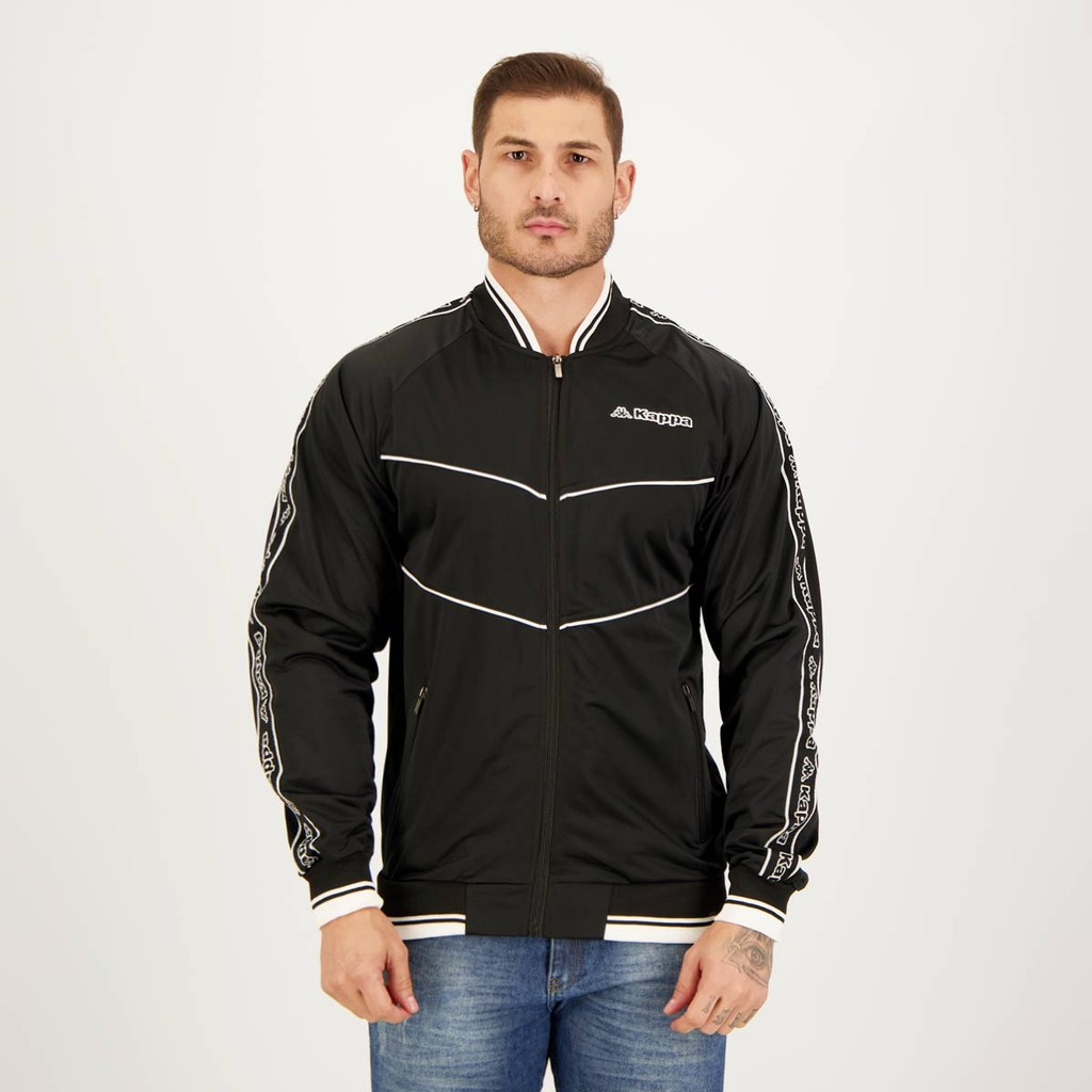 Jaqueta Kappa Logo Jack Sport Preta - Sports & Outdoors