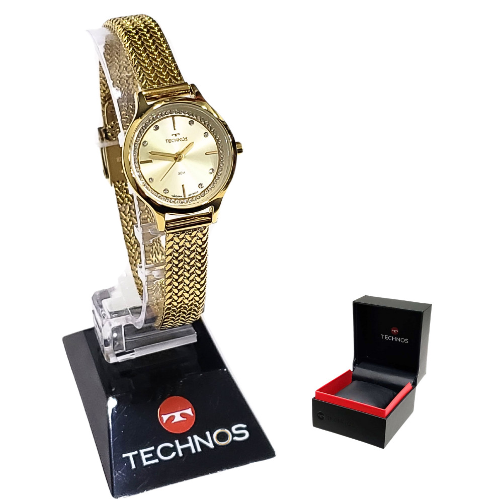 Relógio Technos Feminino Analógico Mini Dourado GL30FR/1X