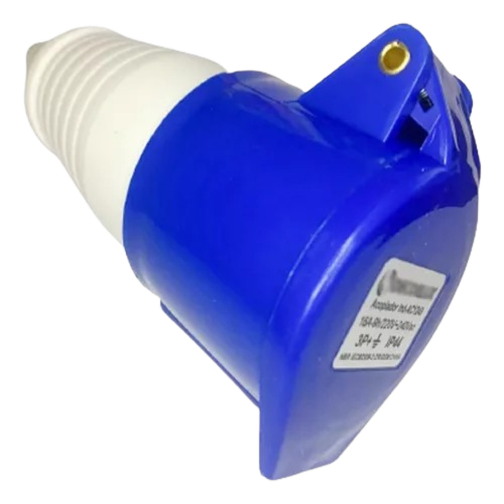 Acoplamento 2p+t 16a 220v Azul N-3056 6h Steck