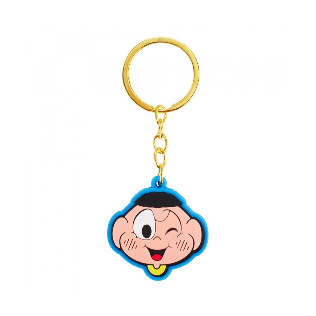 MKF005C-M3-MC | Chaveiro PVC Rosto Cascão 4.5cm - Turma Da Mônica