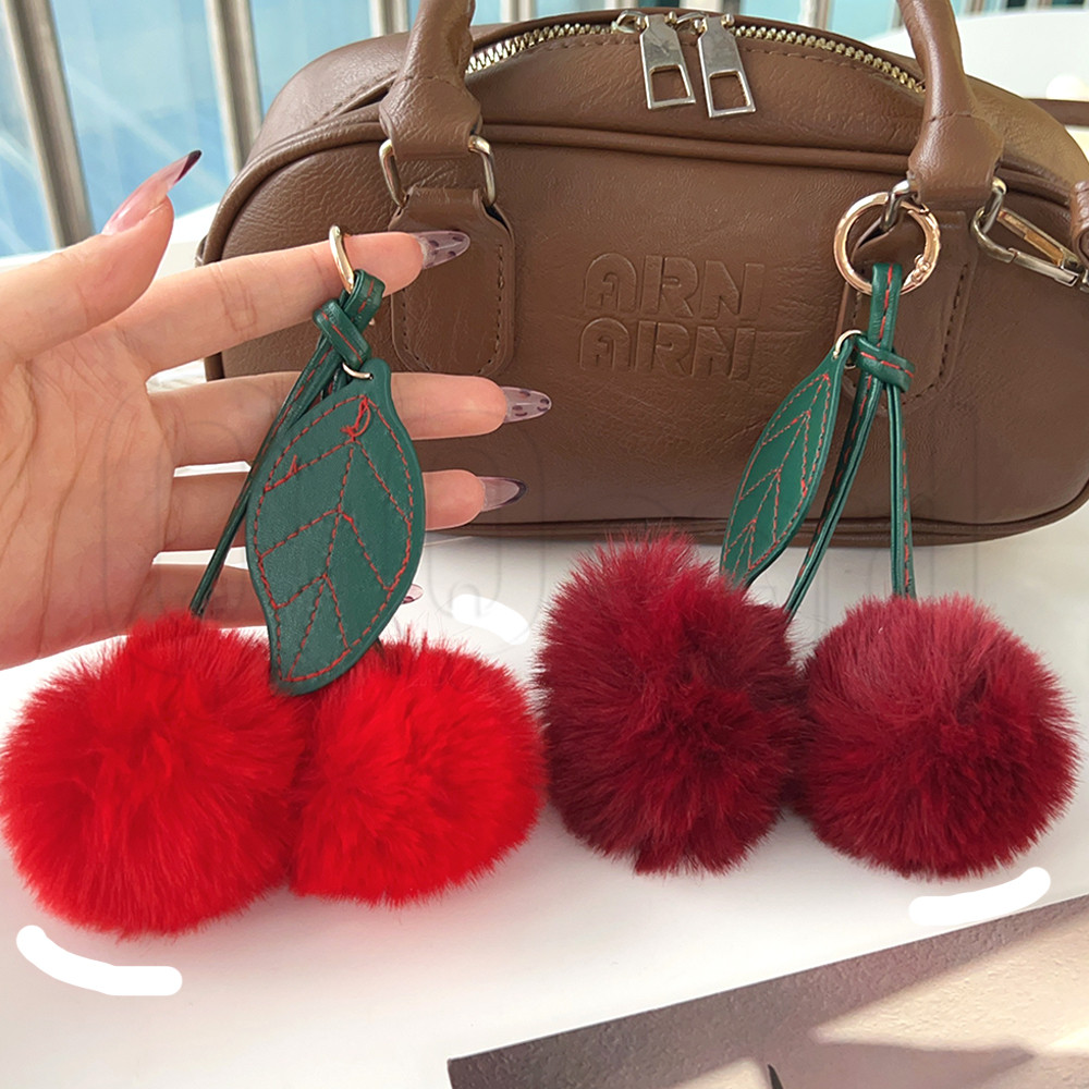 Pingente De Chaveiro De Cereja De Pelúcia-Enfeites Pendurados De Chave De Bolsa De Carro-Lindo Frutas Multicolorido-Para em Oferta na Shopee