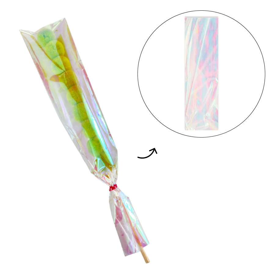 Saco Celofane Nacarado - 5x25,5cm - 100 unidades - Rizzo em Oferta na Shopee