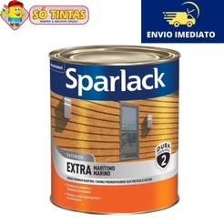 Verniz Marítimo Base Solvente Brilhante Incolor 900ml Protege e Decora - Sparlack