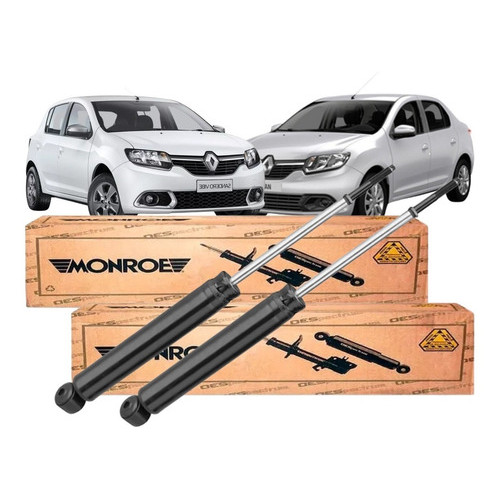 Par Amortecedor Traseiro Monroe Logan Sandero 1.0 /1.6 /2.0  2014 2015 2016 2017 em Oferta na Shopee