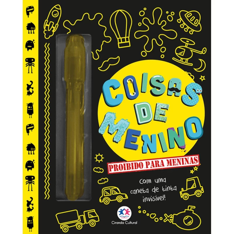 Livro Coisas de menino Proibido para Meninas Ciranda Cultural Crianças Filhos Infantil Desenho