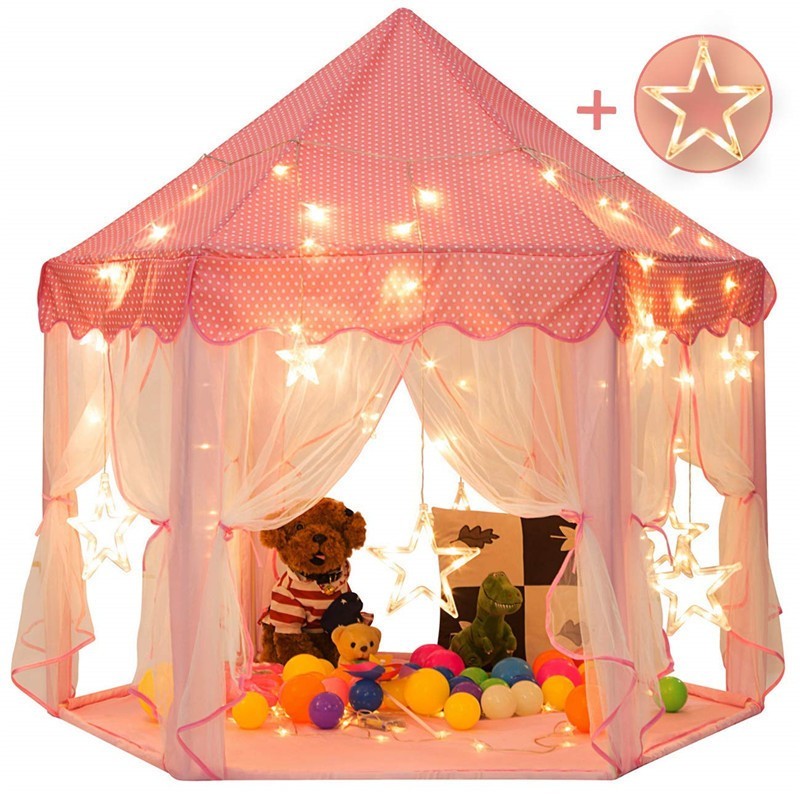 Barraca Infantil Tenda Cabana Castelo Princesas+luzes Led+promoçao