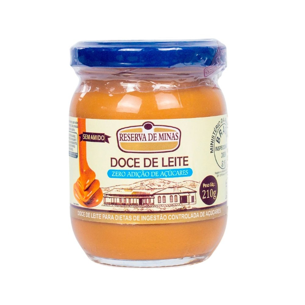 Doce de Leite Zero Açúcar Reserva de Minas 210g