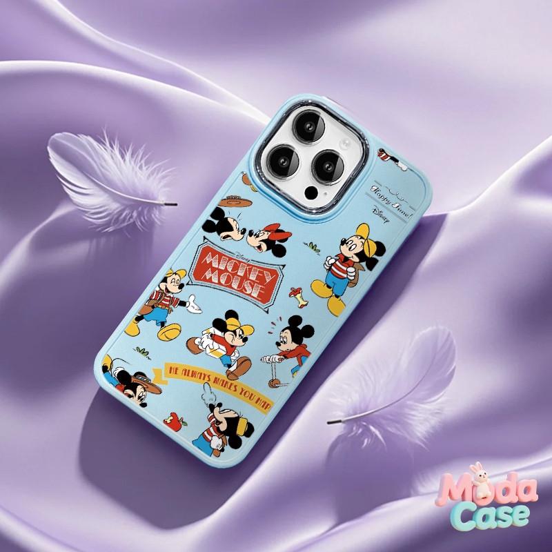 Nova Capa Padrão Disney funny Mickey cute capa com iPhone 6 7 8 11 12 13 14 15 XR XS Pro Max