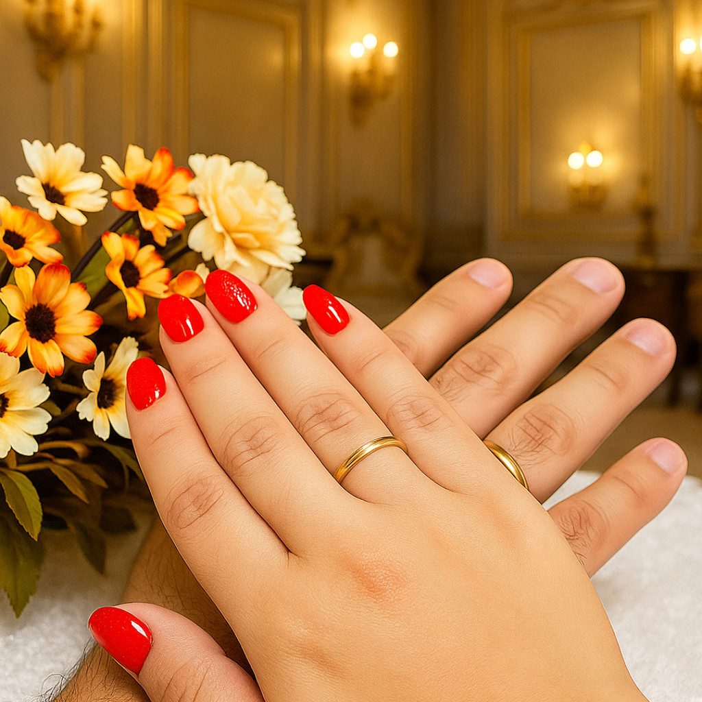 Alianca 2mm Noivado Ouro 18k Anatomica Anel Tungstenio Luxo