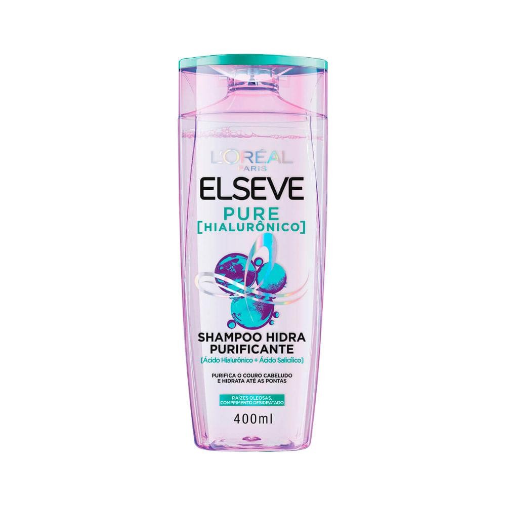SHAMPOO ELSEVE 400ML PURE HIALURONICO - Beauty
