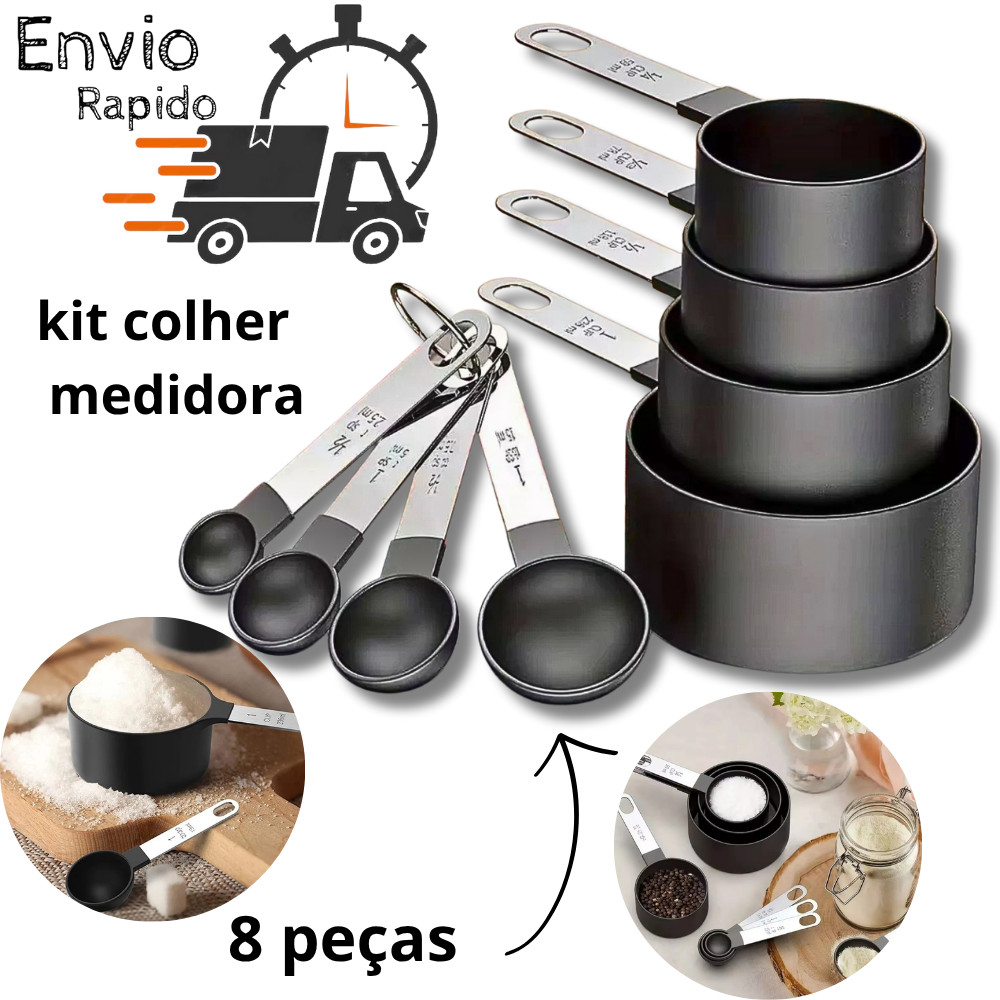 kit colheres de cozinha colher medidora de inox jogo de colher colher de sopa confeitaria em Oferta na Shopee