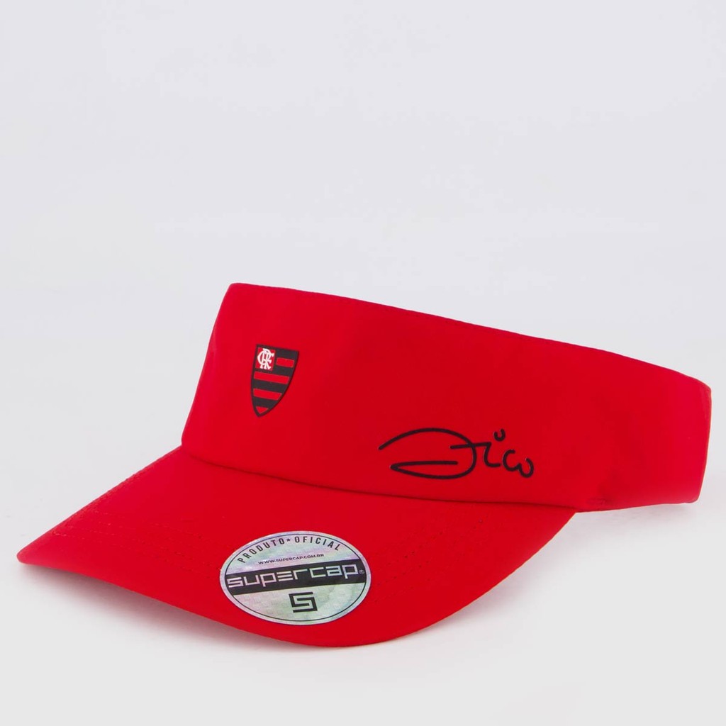 Viseira Flamengo Zico Vermelha em Oferta na Shopee