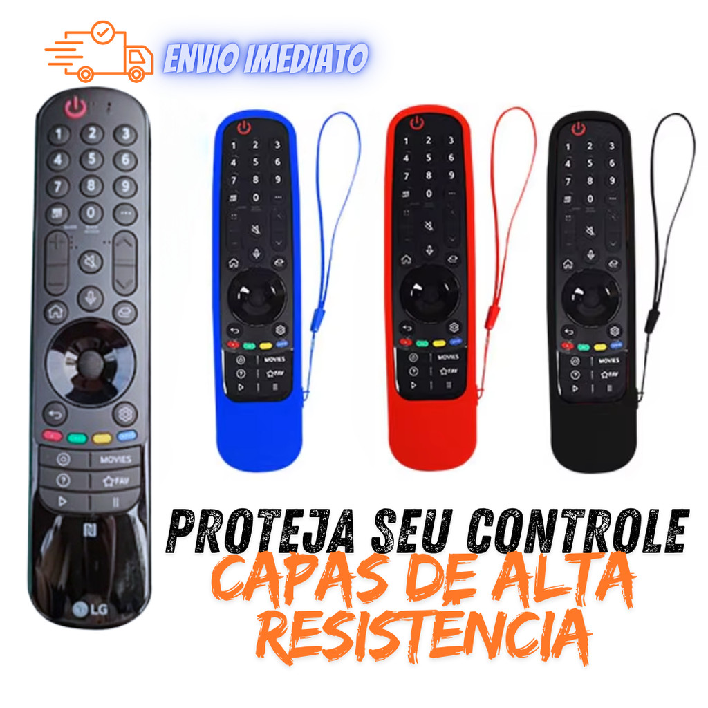 Capa de Silicone para Controle LG Smart Magic AN-MR21GC MR21N MR23GA 21GA