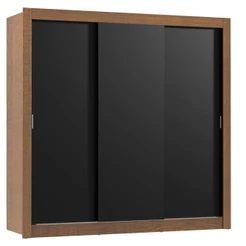 Guarda Roupa Casal Lyon 3 Portas de Correr 2 Gavetas Madesa