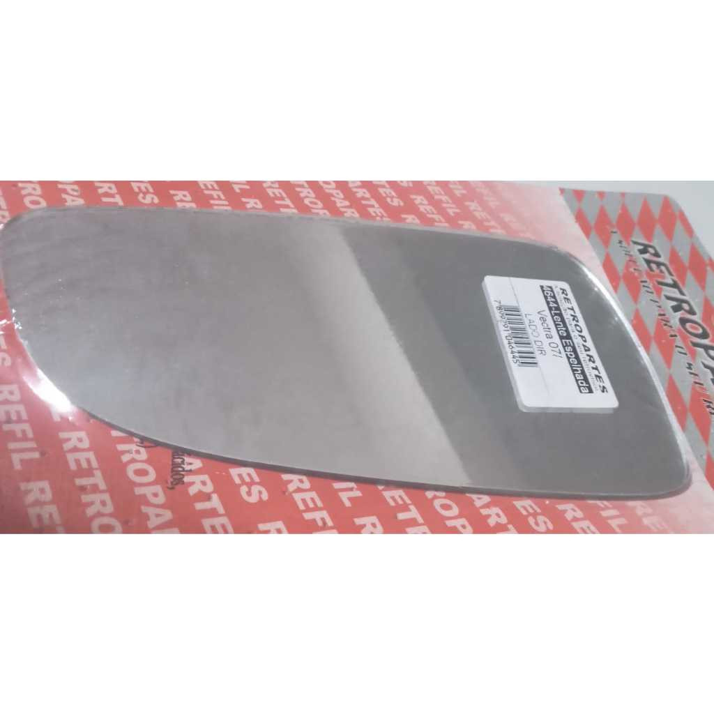 Lente refil vidro Espelho Retrovisor Carona Direito Vectra 2006 a 2012 sem base