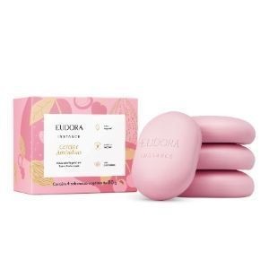 Sabonete Vegetal em Barra Perfumado Instance Cereja e Amêndoas 4x80g
