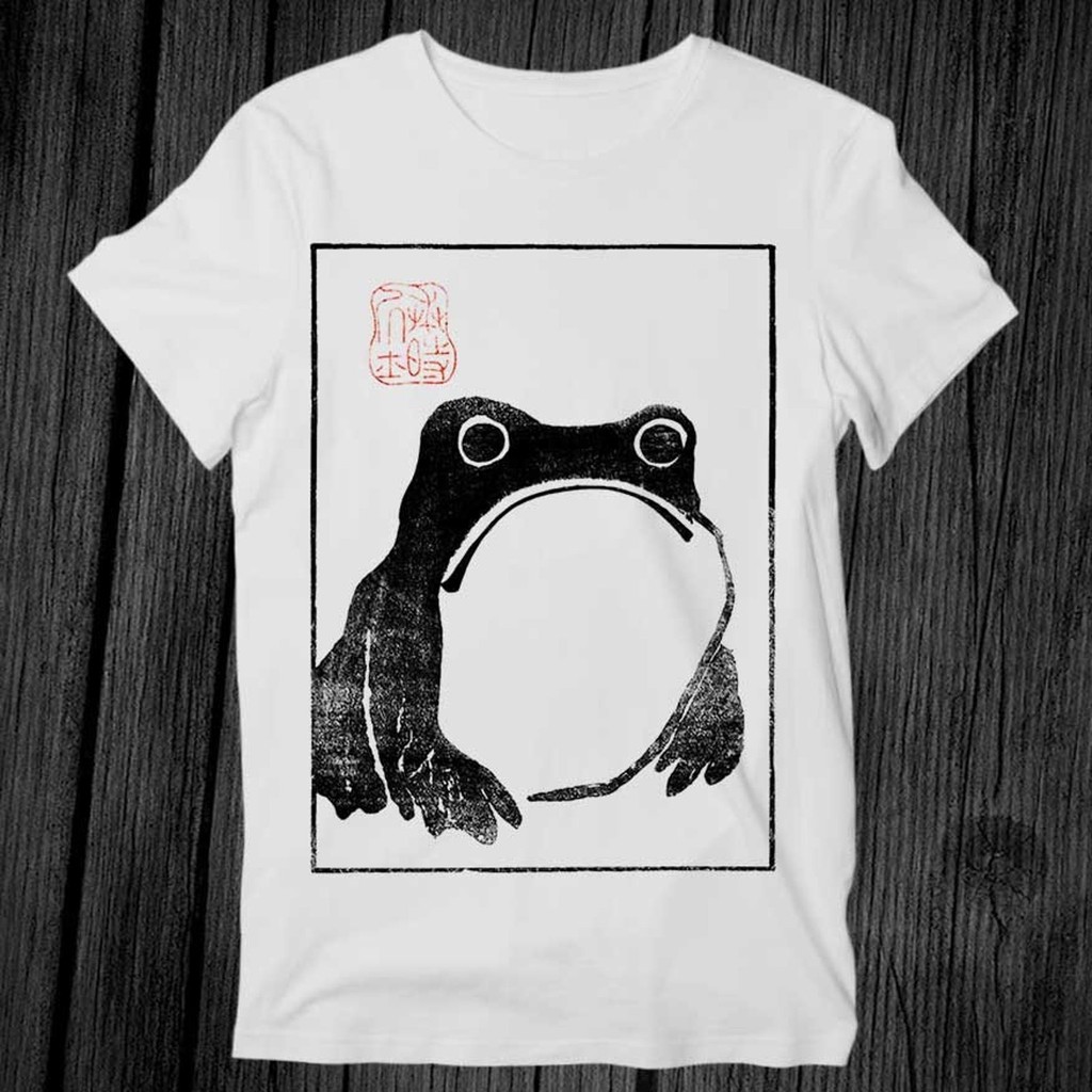 Camiseta Feminina Masculina Unimpressed Frog Matsumoto Hoji Meika Gafu Japanese Star  Demons Unisex Adult Mens Womens