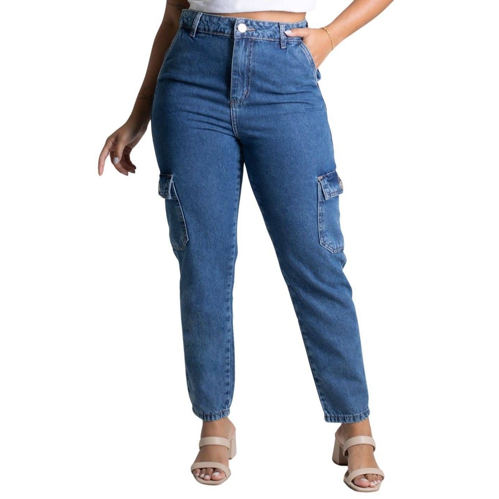 Calça Sarja Sawary Mom - 277959 em Oferta na Shopee