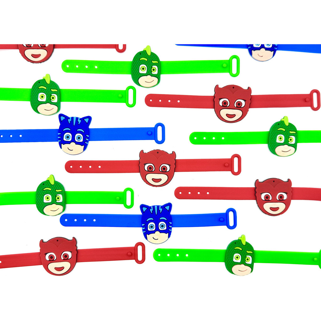 Pulseira Pj Marks10un Lembrancinha Tema Festa Borracha Mimo