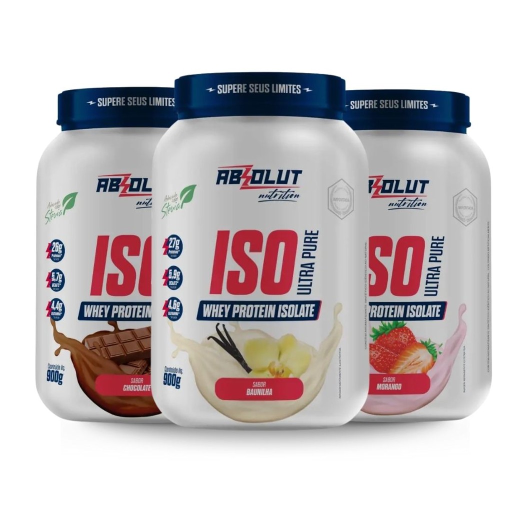 Whey Protein Isolado Pote 900g Absolut Nutrition