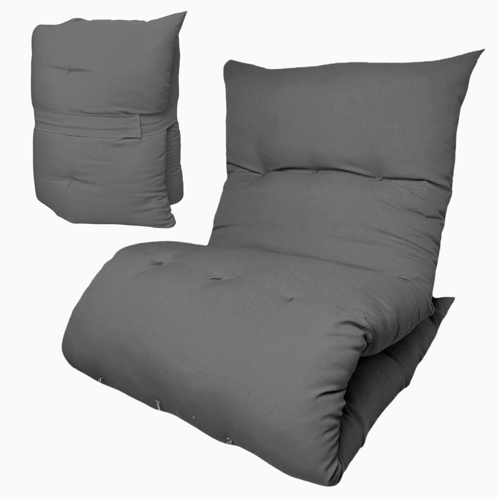 Imagem Almofada Futon Dobrável 170x60x9cm Colchonete Multiuso Chão Sofá Visita Meditação Macia