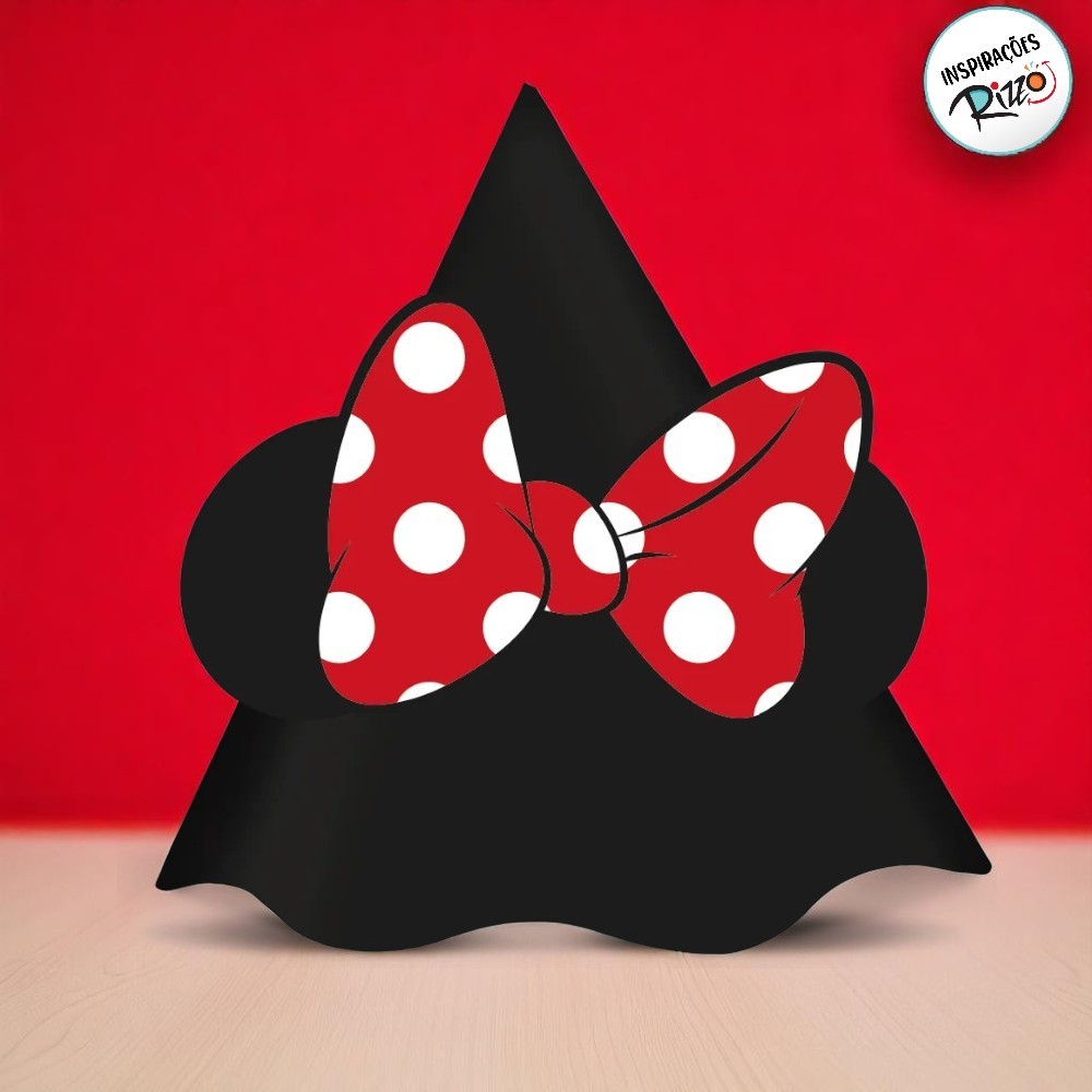 Chapéu de Aniversário - Minnie Mouse - 8 unidades - Disney Original - Rizzo em Oferta na Shopee