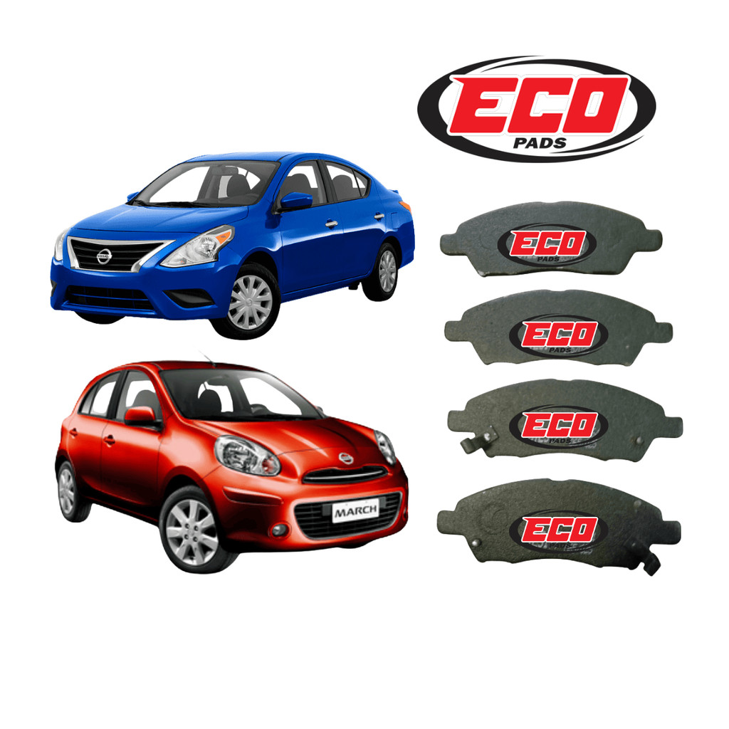 PASTILHA DE FREIO ECOPADS (ECO1521) NISSAN MARCH E VERSA 2012 EM DIANTE
