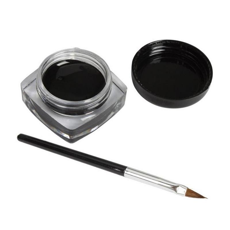 Creme Delineador Preto À Prova D'água , Cosméticos De Beleza , Em Gel De Longa Duração , Ferramentas De Maquiagem Com Co