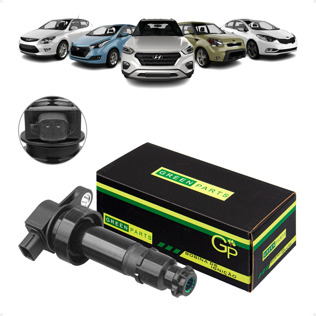 Bobina de ignição Hyundai Hb20 Creta i30 Veloster 1.6 16V Após 2011/ Kia Soul Cerato 1.6 16V Após 2010