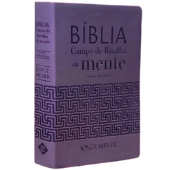 Bíblia Campo de Batalha da Mente | NVA | Letra Normal | Capa Luxo Lavanda
