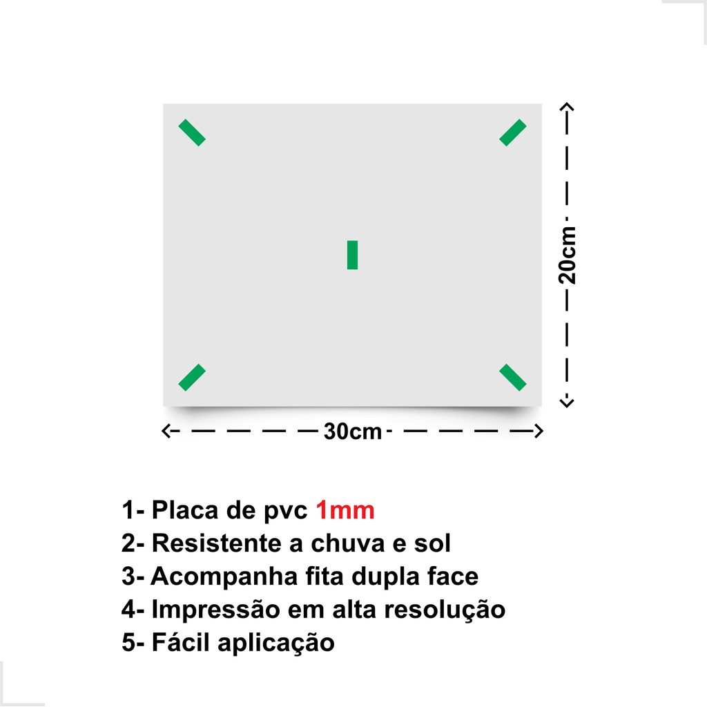 Placa Sinalização Atenção Feche O Portão Aviso Segurança 30x20cm