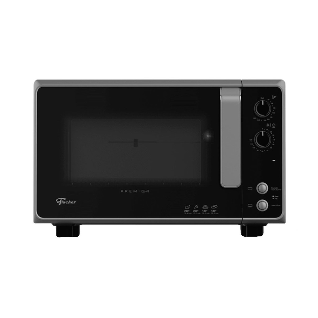 Forno Elétrico Fischer Premier de Bancada 48L Silver em Oferta na Shopee