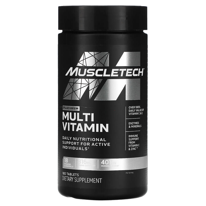 Platinum Multi Vitaminico (180) - Muscletech