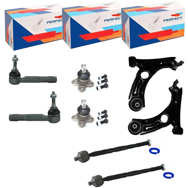 Kit 2 Pivo 2 Terminal 2 Barra Axial 2 Bandeja JOY 2017 a 2024