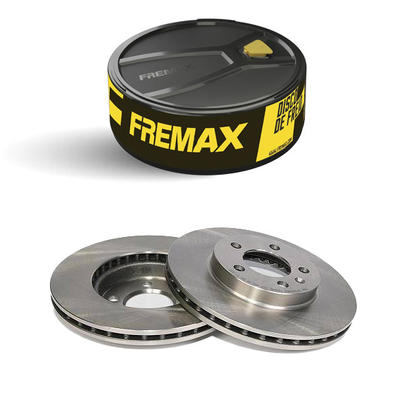 Par Disco de Freio Ventilado Virtus 1.6 2018 a 2022 Fremax em Oferta na Shopee