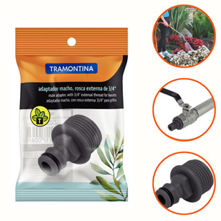 Adaptador Macho Em Plastico Tramontina, Com Rosca Externa De 3/4 Para Jardim em Oferta na Shopee