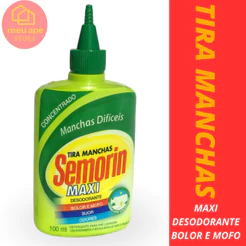 Tira Manchas Desodorante Mofo Bolor Suor Maxi Semorin -100ml
