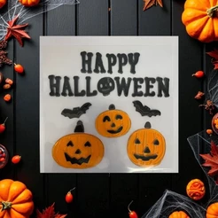 Adesivo De Gel Decorativo De Halloween Happy Halloween - Cromus