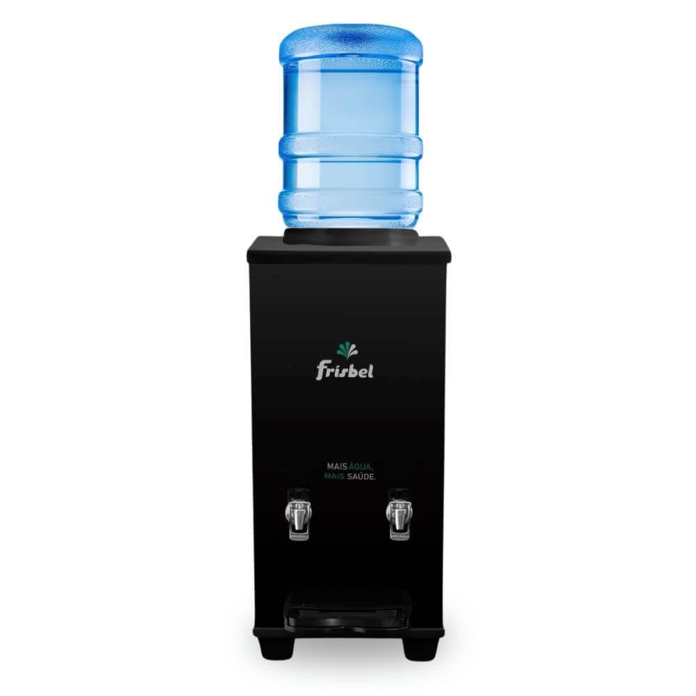 Bebedouro Industrial de Mesa Galão Frisbel 25 Litros 2 Torneiras Geladas Black - 110V
