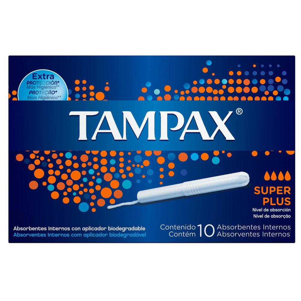 Absorvente Interno Tampax Super Plus 10 unidades - Health