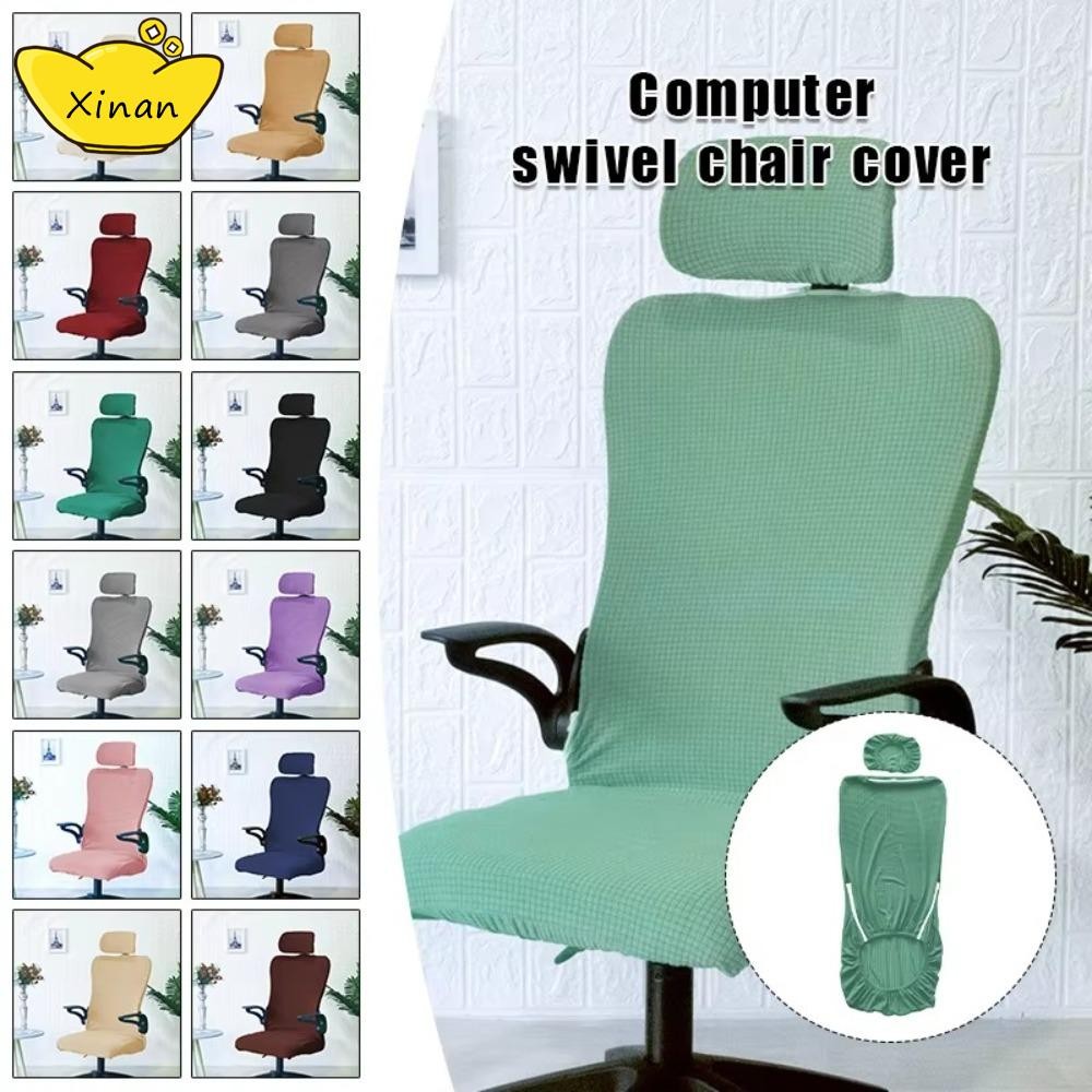 Capa Para Cadeira De Escritório XINAN , Capas Elásticas De Poltrona De Cor Sólida , Lavável Encosto De Cabeça , Jogos em Oferta na Shopee