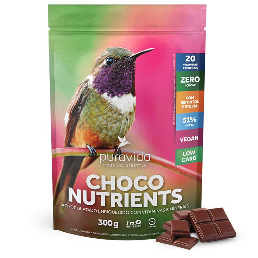 Achocolatado Vegano Choco Nutrients Puravida 300g - Food & Beverages