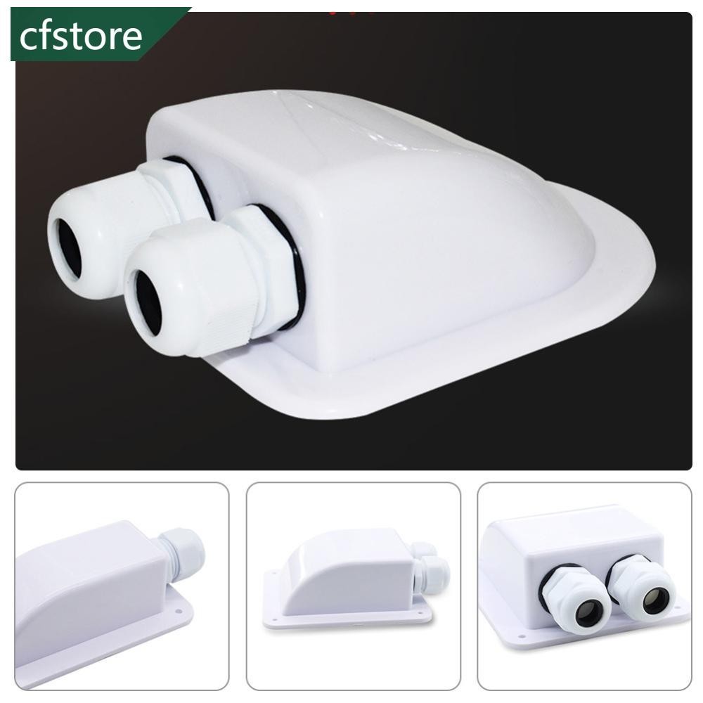 CFSTORE Caixa De Junção Solar Para Caravana Com Furos Únicos/Duplos Entrada De Fio De Teto Cabo Motorhome RV Caravan Cam