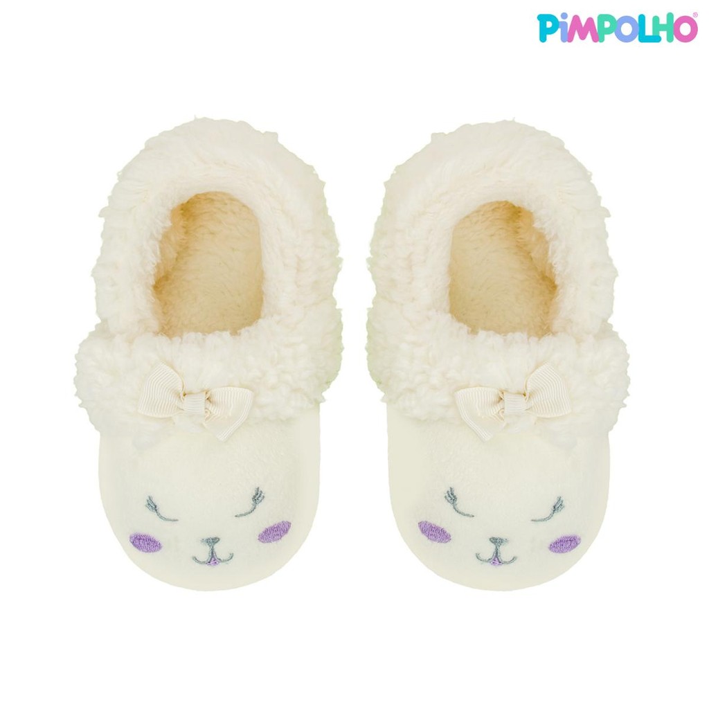 Pantufa Infantil Antiderrapante Pelúcia Ovelha Pimpolho em Oferta na Shopee