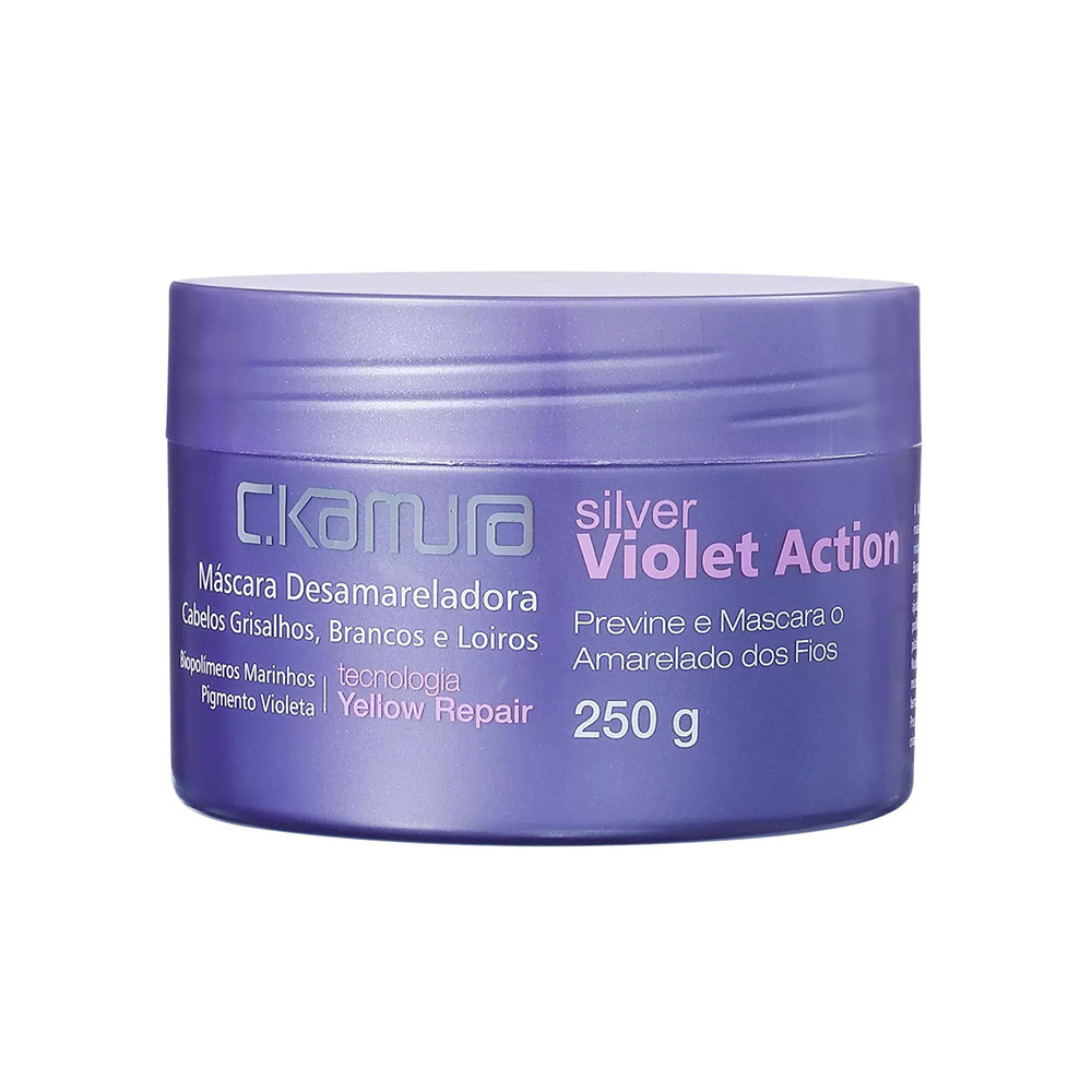 Máscara Tratamento Silver Violet Action Ckamura 250g em Oferta na Shopee
